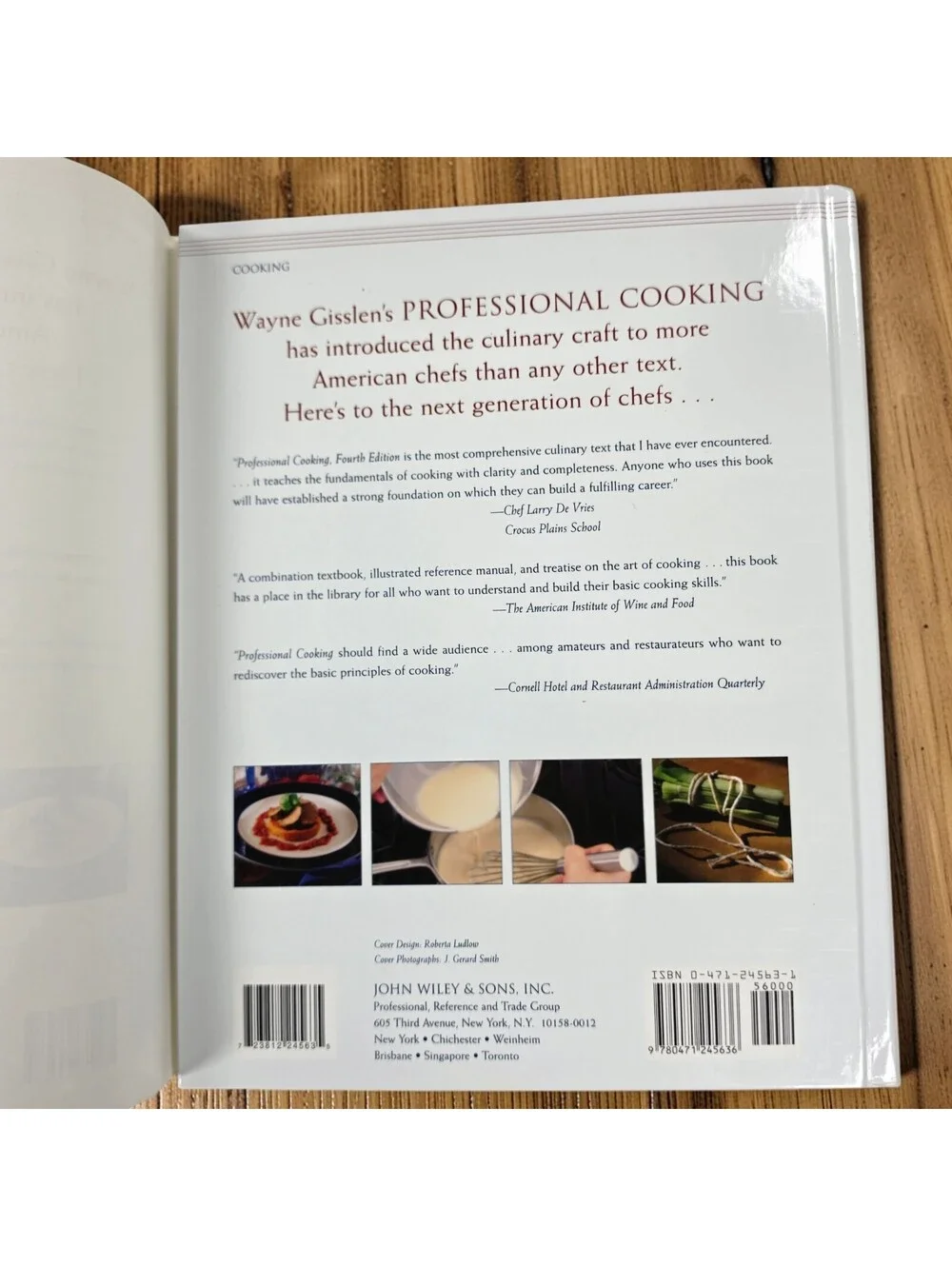 Professional Cooking Wayne Gisslen 4th Edition 1st Printing 1999 Hardcover